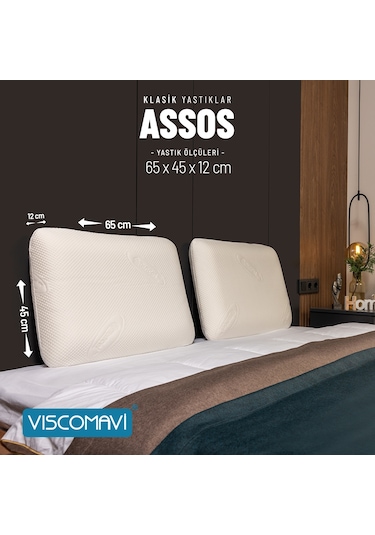 Viscomavi Assos Klasik Visco Yastık
