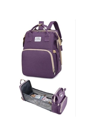 Jzcat 2024 Yeni Taşınabilir Katlanabilir Bebek Çantası -mor Mor