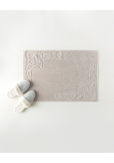 Orlena %100 Pamuk Ayak Havlusu - Vizon - 50x70 Cm Toprak