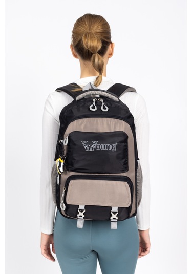 Şehir Hayatına Uyumlu Hafif Okul Sırt Çantası Günlük Kullanımda Maksimum Pratiklik - Siyah Siyah