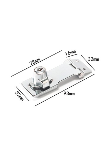 Homyl Çekmece Kapı Kilidi Taşınabilir 93mmx32mmx78mmx16mm