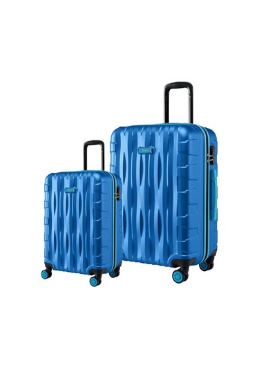 2'li Valiz Seti Büyük Boy - Kabin Boy Mavi 1167 Mavi
