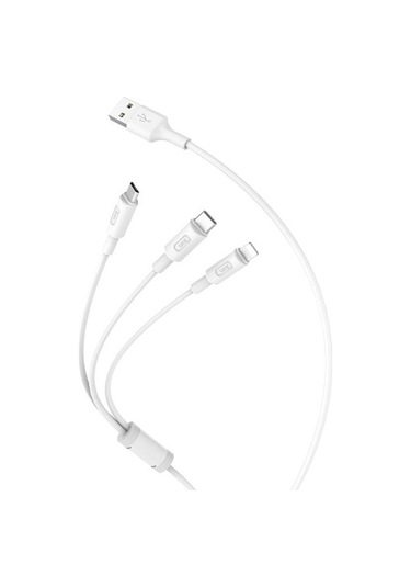 More TR Hoco X25 3in1 Usb Şarj ve Data Kablosu 1m