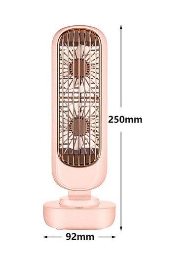 Çalışma Için Yeni Stand Usb Fan Pil Şarj Edilebilir Kule Masa Fanı 1 6875 Pembe