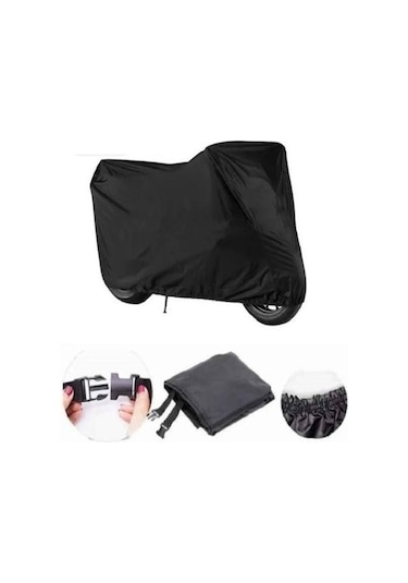 Bisan Sunway Fks Siyah Motosiklet Brandası Premium Kalite Su Geçirmez