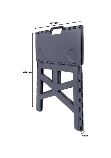 Kapris Katlanabilir Kamp Ve Piknik Sehpası Pratik Tank Masa 42x45x47cm 307 Siyah