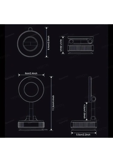 Tysm Joyjadehub Manyetik Araç Tutacağı, 360 Dönüşümlü, İphone Uyumlu, 12-16 Modeli, Opansten Marka, Çin Yapımı 1pc