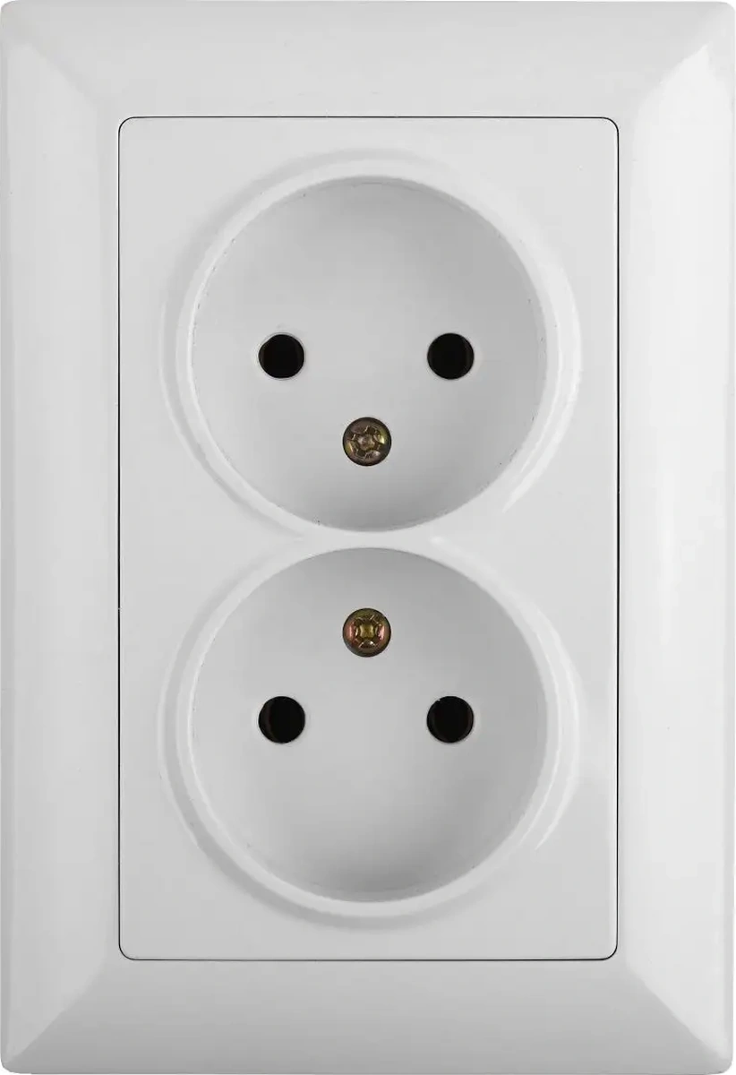 Intro Solo Gömme Çift Priz, Topraklamasız 16a-250v 136047644 4-204-01
