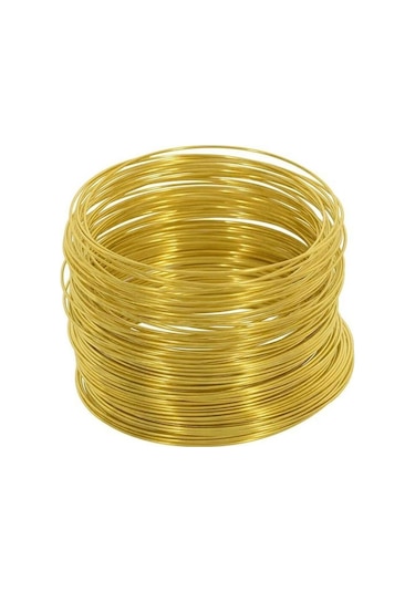 5 mm Pirinç Tel Yuvarlak - 3 metre