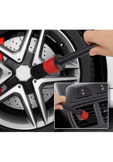 Oto Motto Oto Detay Fırçası Seti 5'li Farklı Boyutlarda Detay Fırçası Araba Oto Klima Temizleme Fırçası