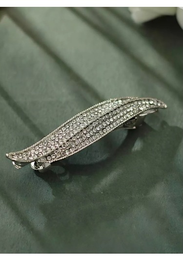 Bijoubijou Taş Detaylı Saç Tokası 244631954 Gri