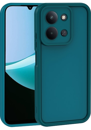 Redmi 15c Kılıf Kamera Korumalı Zore Ananas Kapak - Siyah Siyah