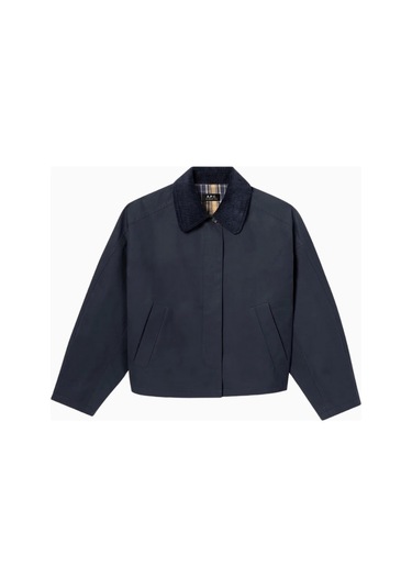 A.p.c Becca Jacket Su Itici Kısa Kesim Kadın Ceket Koyu Lacivert