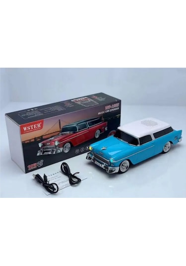 Wster Chevrolet WS-1955BT Belair 1955 Model Araba Bluetooth Hoparlör