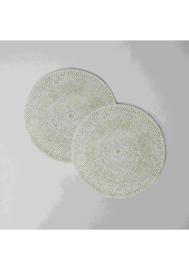 Linens Delon 2'li 38 Cm Amerikan Servisi Beyaz Naturel Çok Renkli