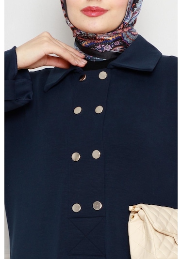 Cırt Cırtlı Oysho Elbise-lacivert-4484 Lacivert