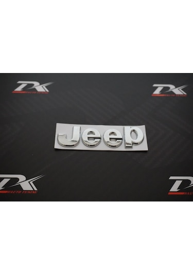 Jeep Kaput Bagaj 3M 3D Krom Metal Logo Amblem Arma
