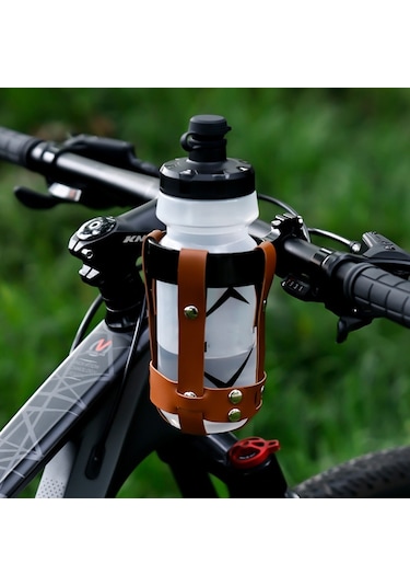 Sones Açık Hava Anti-sarsıntı Bisiklet Su Şişesi Tutucu Bisiklet Bardak Taşıyıcısı Kahverengi Ağ + Siyah Tutucu
