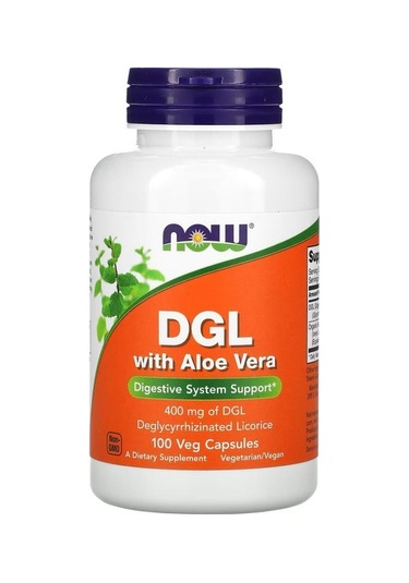 Dgl With Aloe Vera, 400 Mg, 100 Veg Capsules