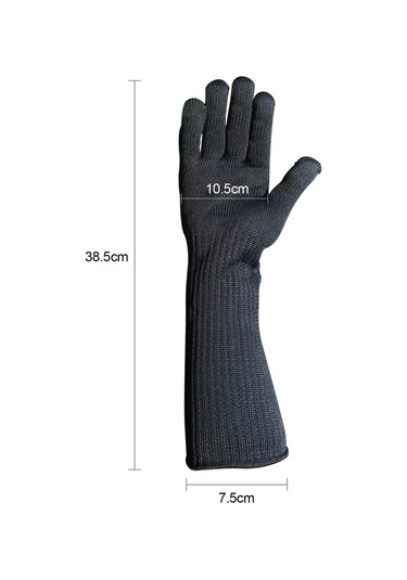 Kesilmeye Dayanıklı Eldivenler Uzun Önkol Paslanmaz Çelik Telli Yüksek Performanslı Seviye 5 Koruması