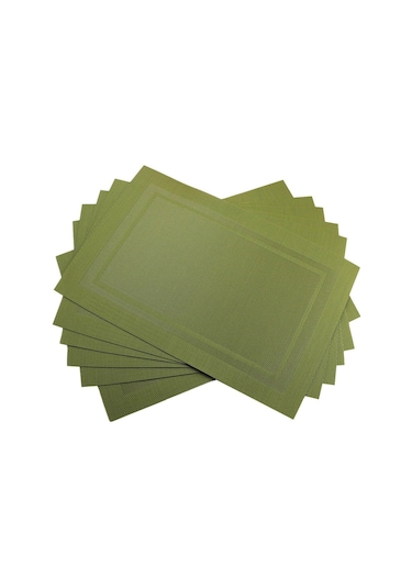 Kahverengi Tablemat 6 Adet Pvc Mutfak Yemek Placemats Masa Yemeği Mat Coaster Su Geçirmez Masa Pedi Bireysel Danteller Fincan Paspaslar Kahverengi