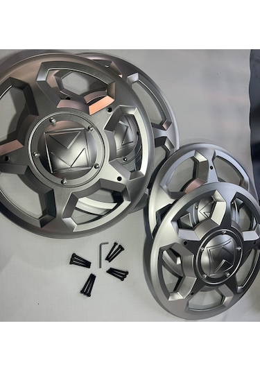 Karsan J10 Gri Renk Jant Kapağı Takımı 4 Adet Vida Ve Anahtarlı