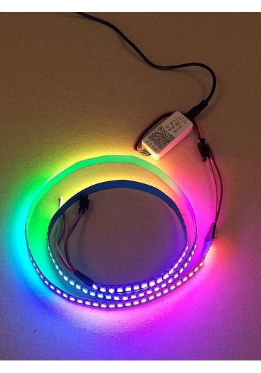 Ws2812B Tak çalıştır vaziyette Argb 144Lü Şerit Led 5V