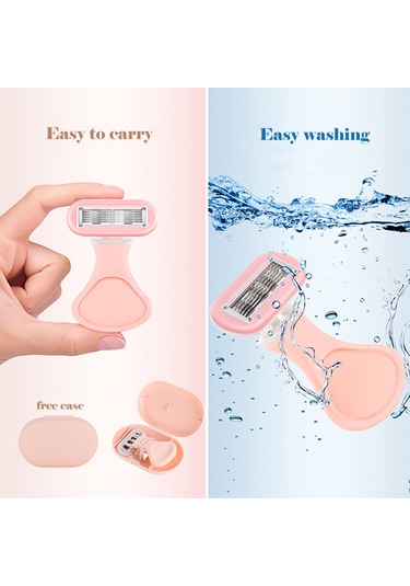 Yifomall 6 Katmanlı Kadın Tüy Dökücü, Hassas Ciltler İçin Mor Renkli Mini Epilasyon Aleti 1 Saat