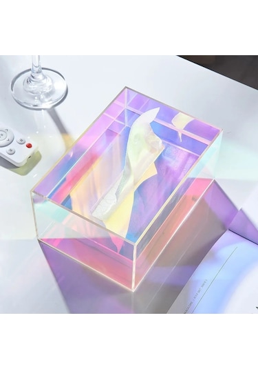 Şeffaf-ıns Akrilik Doku Kutusu Tutucu Peçete Dağıtıcı Silin Durumda Mutfak Saklama Kutusu Masaüstü Organizatör Ev Oturma Odası Dekorasyon