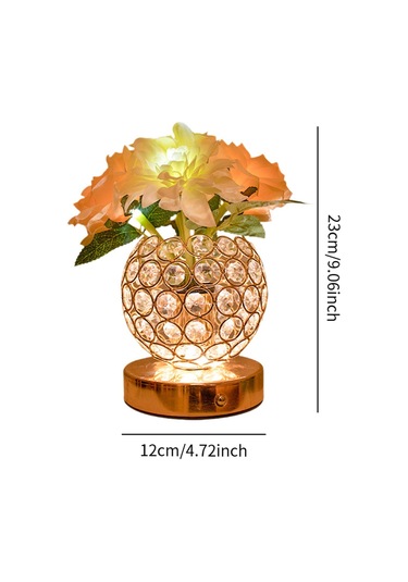 Suntek Gül Masa Lambası Gece Yapay Çiçek Yılbaşı Düğün Altın Diğer
