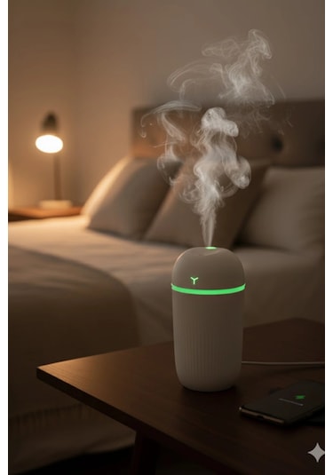 Blackbird Kt-h09 420 Ml Taşınabilir Mini Usb Hava Nemlendirici Araç Ve Ofis İçin Renkli Işıklı