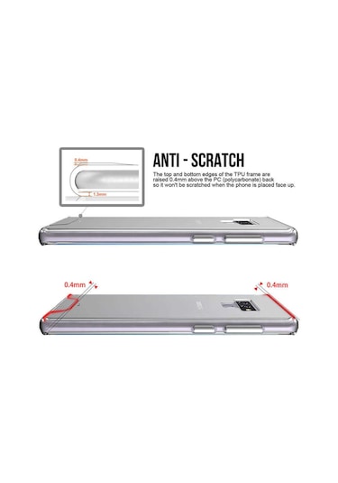 Samsung Uyumlu Galaxy Note 9 Kilif Seffaf Sararmaz Gard Silikon 391287942