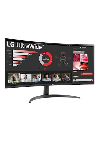 Lg 34'' Ultrawide 34wr50qk-b 100hz 5ms Va Qhd 3440x1440 Curved Monitör