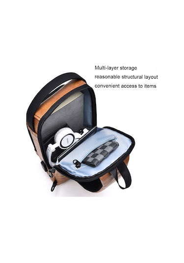 Sones Weıxıer X318 Tek Omuzlu Çapraz Askılı Erkek Su Geçirmez Hırsızlığa Karşı Küçük Sırt Çantası Siyah