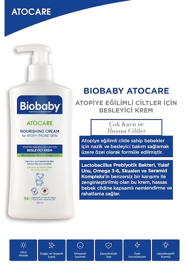 Biobaby Atocare Besleyici Krem 500 Ml