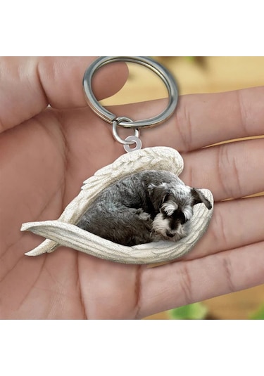 Maiyame Akrilik Köpek Figürlü Anahtar Zinciri - Uv Baskılı, Dayanıklı, Ev Ve Araba Kullanıma Uygun, Gündelik Kullanım İçin Pratik Aksesuar Diğer
