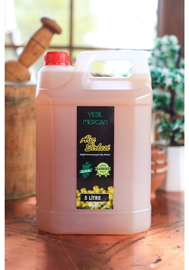 Katkısız %100 Doğal Alıç Sirkesi 5lt Geleneksel Ev Yapımı