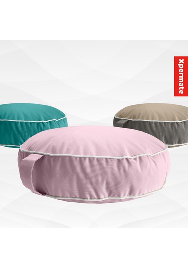 Xpermate Fermuarlı Kedi Köpek Minderi Kedi Köpek Yatağı Pembe