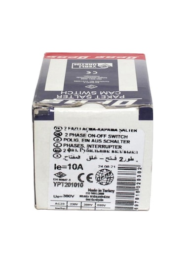 OPAŞ 2X10A 0-1 Şalter