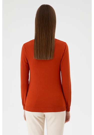 U.s. Polo Assn. Kadın Kiremit Kazak /triko 50313590-vr031 Kiremit