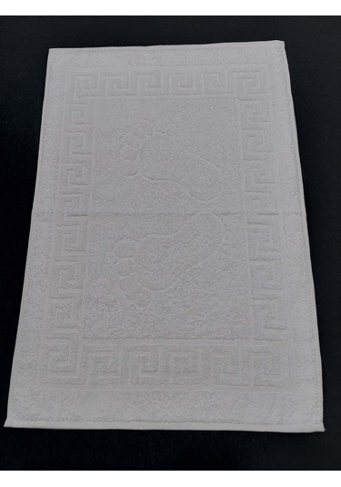 Otel Banyo Paspası Ayak Izli Beyaz 50x70 Cm 12'li Beyaz
