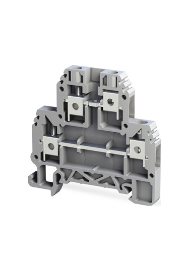 Tbloc Tbl 2,5-4 2p Gri Vidalı İki Katlı Klemens