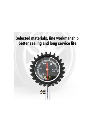 Kkmoon 0 100psı Otomobil Lastik Basınç Göstergesi