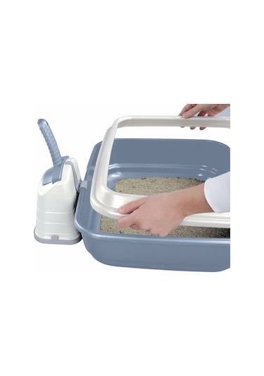 Imac Duo Kürekli Açık Kedi Tuvalet Kabı 59 x 40 x 28 CM