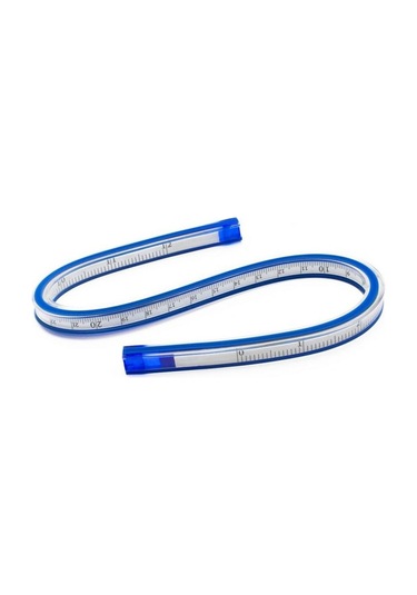 Sati Kobra Cetvel Flexible Curve 50 CM Mavi