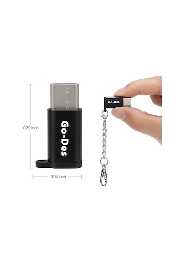 Go Des GD-CT10 Micro to Type-C Çevirici Adaptör Anahtarlık - ZORE-220325