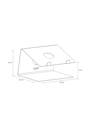 Hansdo Metal Siyah Laptop Standı - Yükseltici - Altlık Sls1Bl