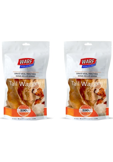 Warf Kurutulmuş Dana Kelle Derisi Köpek Ödülü 2 x 120 G