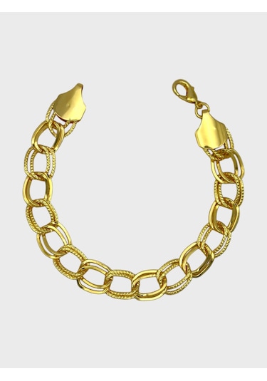 Arnes Jewelry Çelik 22 Ayar Altın Kaplama Samanyolu Bileklik Ar432nes Gold