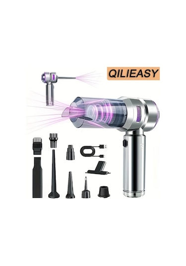 Cordial Mor-16000pa 16000pa Güçlü Emiş 100w Fırçasız Motorlu El Tipi Araba Süpürgesi 4ü 1 Arada Taşınabilir Ev Ofis Kamp İçin